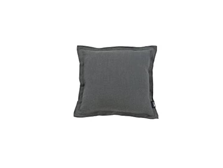 DONE Kissenhülle Lene Anthracite 45x45cm Hygge-Style umlaufende Steppnaht Leinen leicht gemütlich