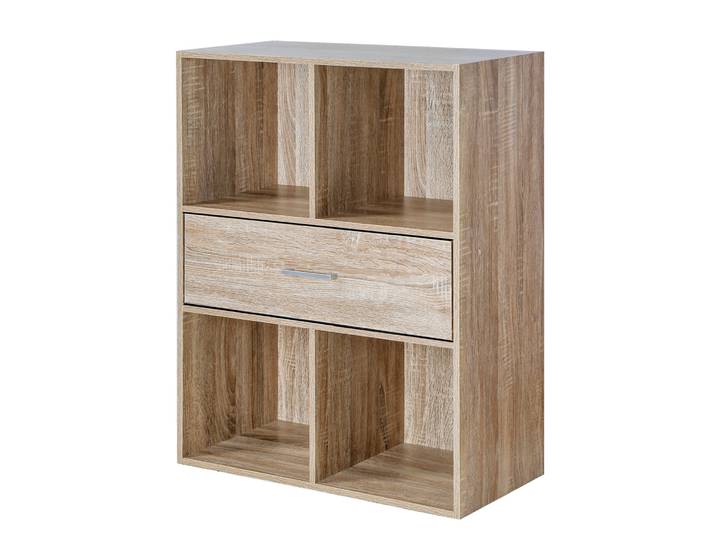 Meuble de rangement ORIGAME - 4 cases, 1 tiroir - Blancheporte
