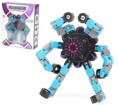 Perfect Picks Market Deformed Fidget Spinner Chain Toy For Stress Relief blue