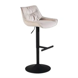 WOHNLING Barhocker WL7.004 Samt beige
