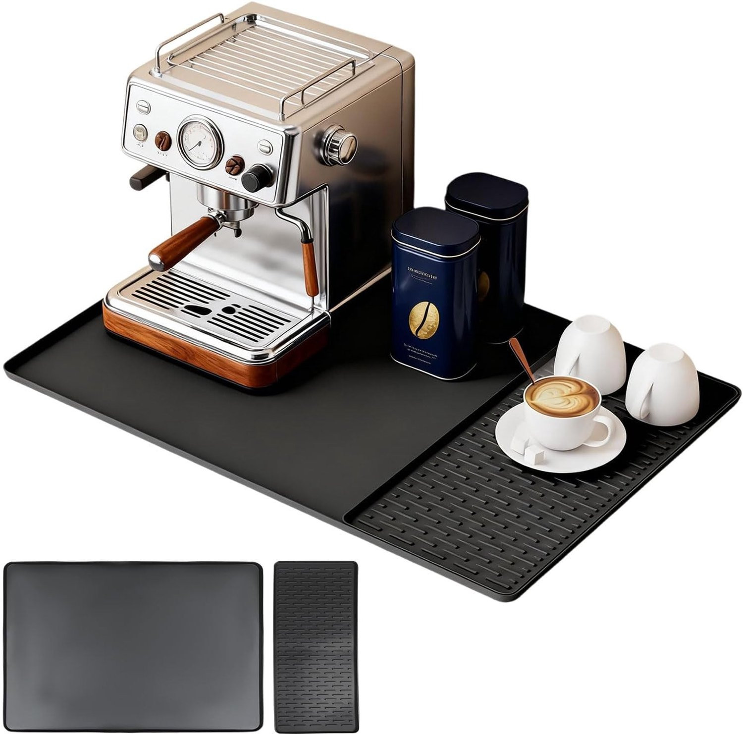 Siliconen Afvoer Mat 60 x 40 cm Antislip Keukenmat voor Werkbladen en Aanrechten