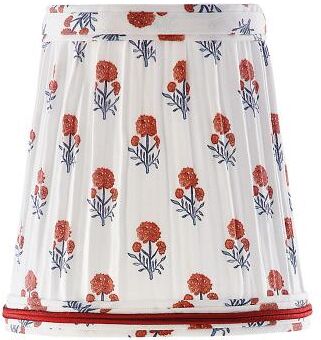 Anais Pleated Tall Chandelier Shade - Persimmon - Ballard Designs