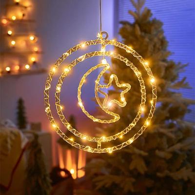 Uplift Treasures LED Christmas Figure Hanging Lights star & Moon