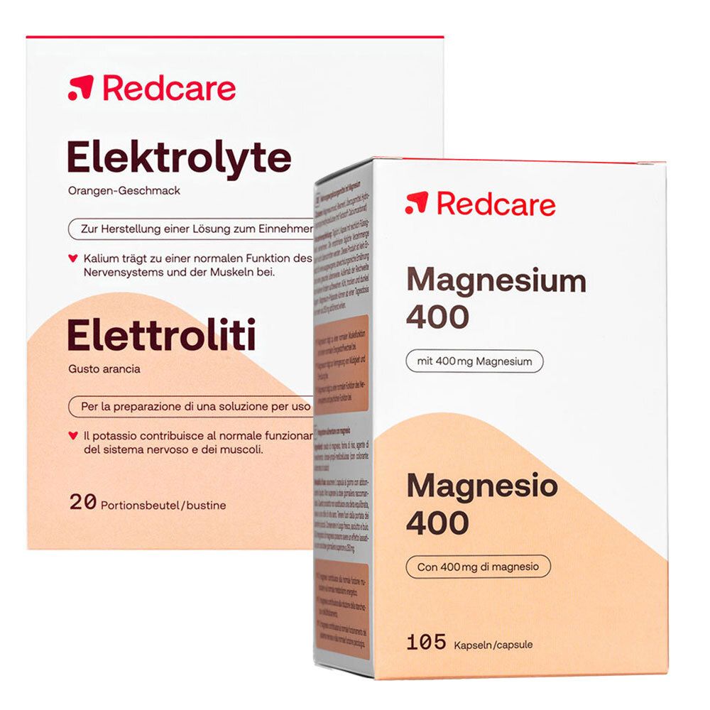 Redcare Magnesium 400 + Elektolyte 105+20 St Set