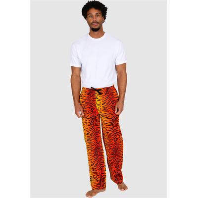 Schlafhose LOUSY LIVIN "Tiger", Herren, Gr. S, EURO-Größen, orange (orange, rot), 100% Baumwolle, bedruckt, lang, Hosen Schlafhose, mit trendigem Tiger-Allover-Print