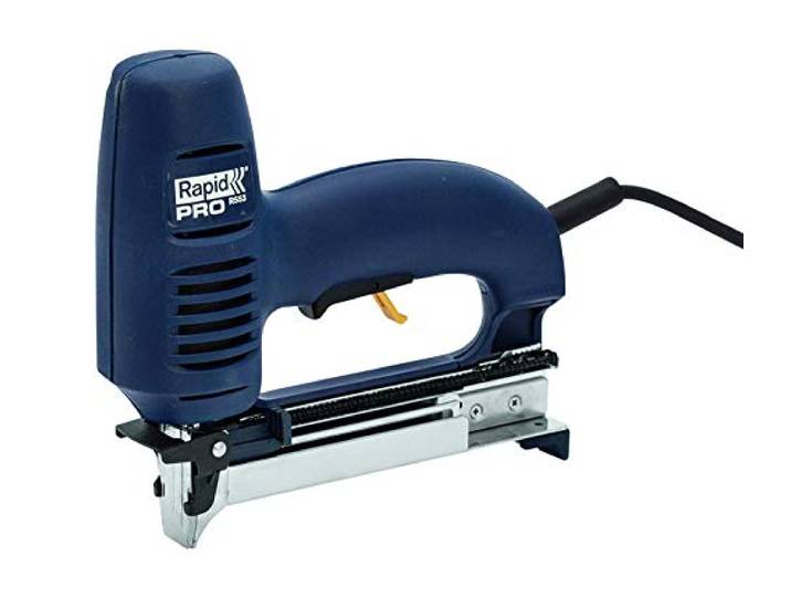 Rapid PRO R553 - Agrafeuse-Cloueuse Électrique Pour Agrafes n°53 & Pointes n°8 - Force de Frappe Réglable - Pour Tissus d'Ameublement / Moquette / Cuir - (10642901)