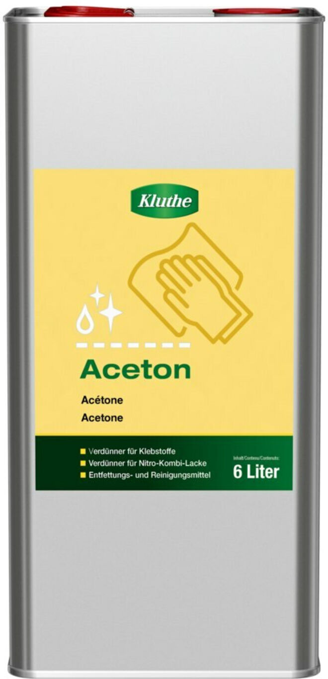 Aceton 6l Kanister Aceton Reinigungs- Entfettungsmittel ; Kluthe (066120330000-0206)