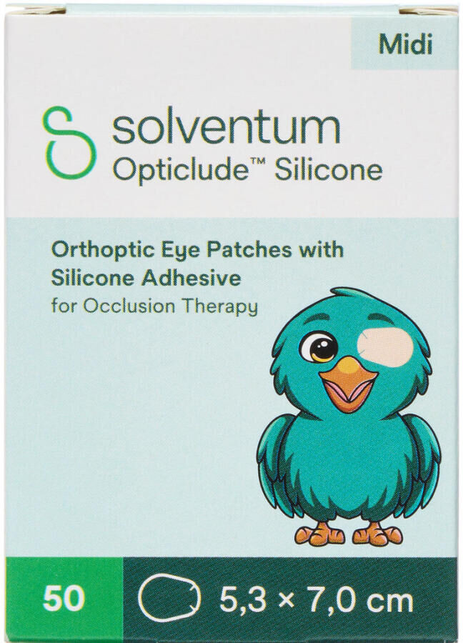 Opticlude Silicone Midi Dreng Medicinsk udstyr 50 stk