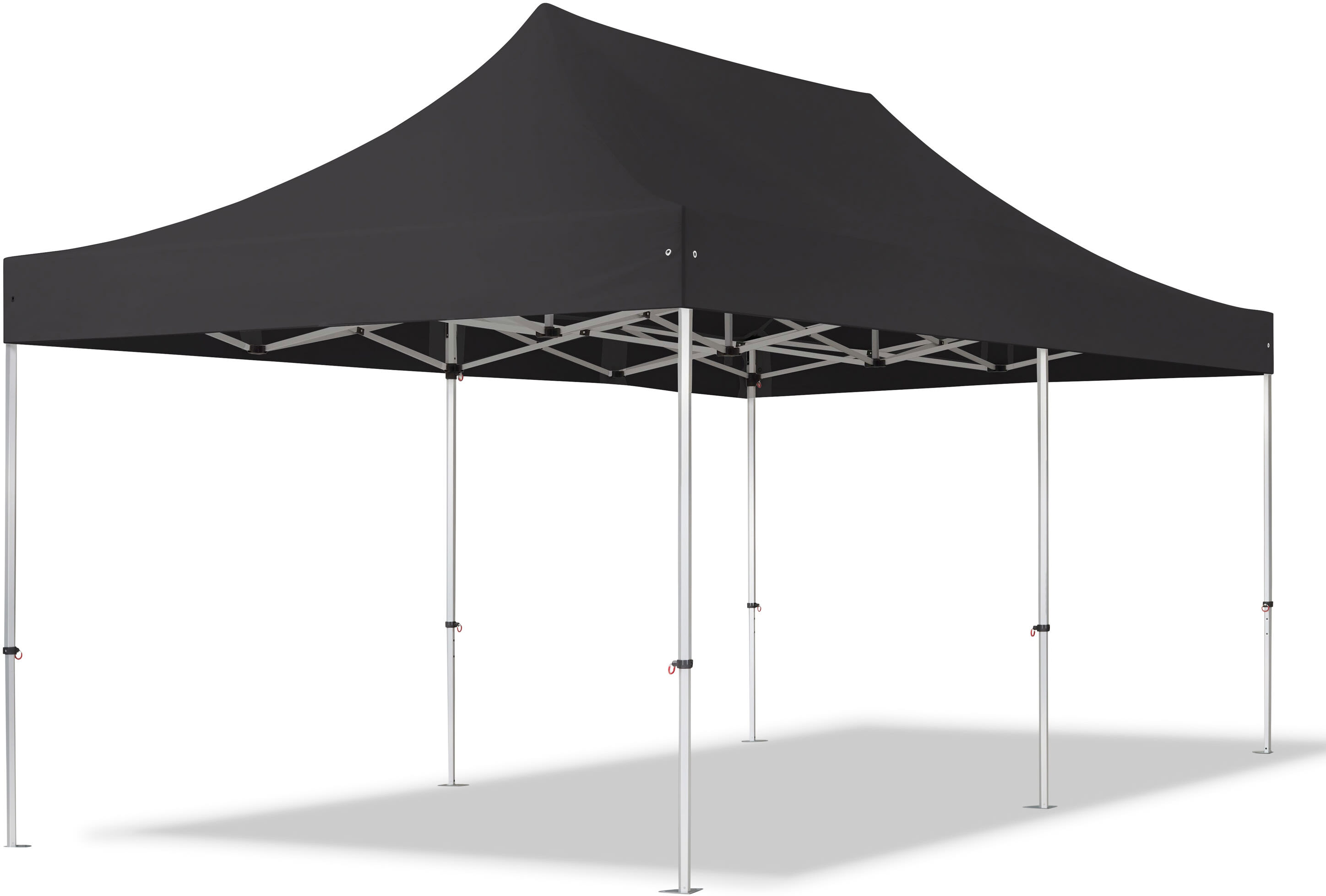 TOOLPORT 3x6m PVC 850 Pop Up Gazebo PROFESSIONAL Aluminium 40 mm, black - (59122)