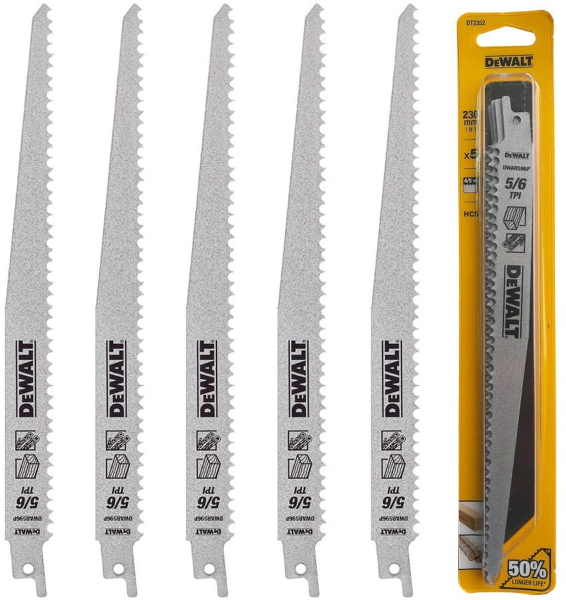 DeWALT DT2352-QZ Zaagblad HCS Universele Grip 240mm