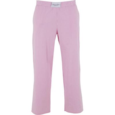 Stoffhose ANOTHER COTTON LAB "Another Cotton Lab Another Cotton Lab Another Pyjama Pant Long", Herren, Gr. S, US-Größen, rosa (pink), 100% Baumwolle, normal, Hosen Stoffhose