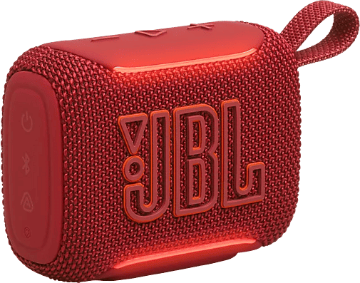 Altavoz bluetooth - JBL Go 5, 4.8 W, Bluetooth, Autonomía 10 horas, Iluminación ambiental, IP68, Rojo