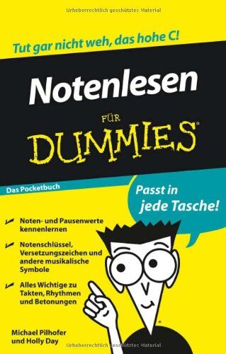 Michael Pilhofer - Notenlesen für Dummies Das Pocketbuch (Fur Dummies) - Preis vom 13.10.2026 19:28:25 h
