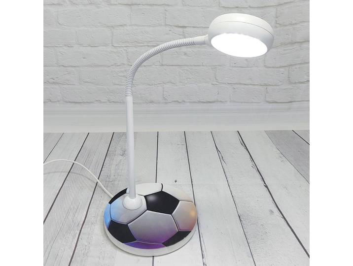 Niermann Standby Tischlampe Fußball, weiß / opal, für Kinderzimmer, Tischlampe