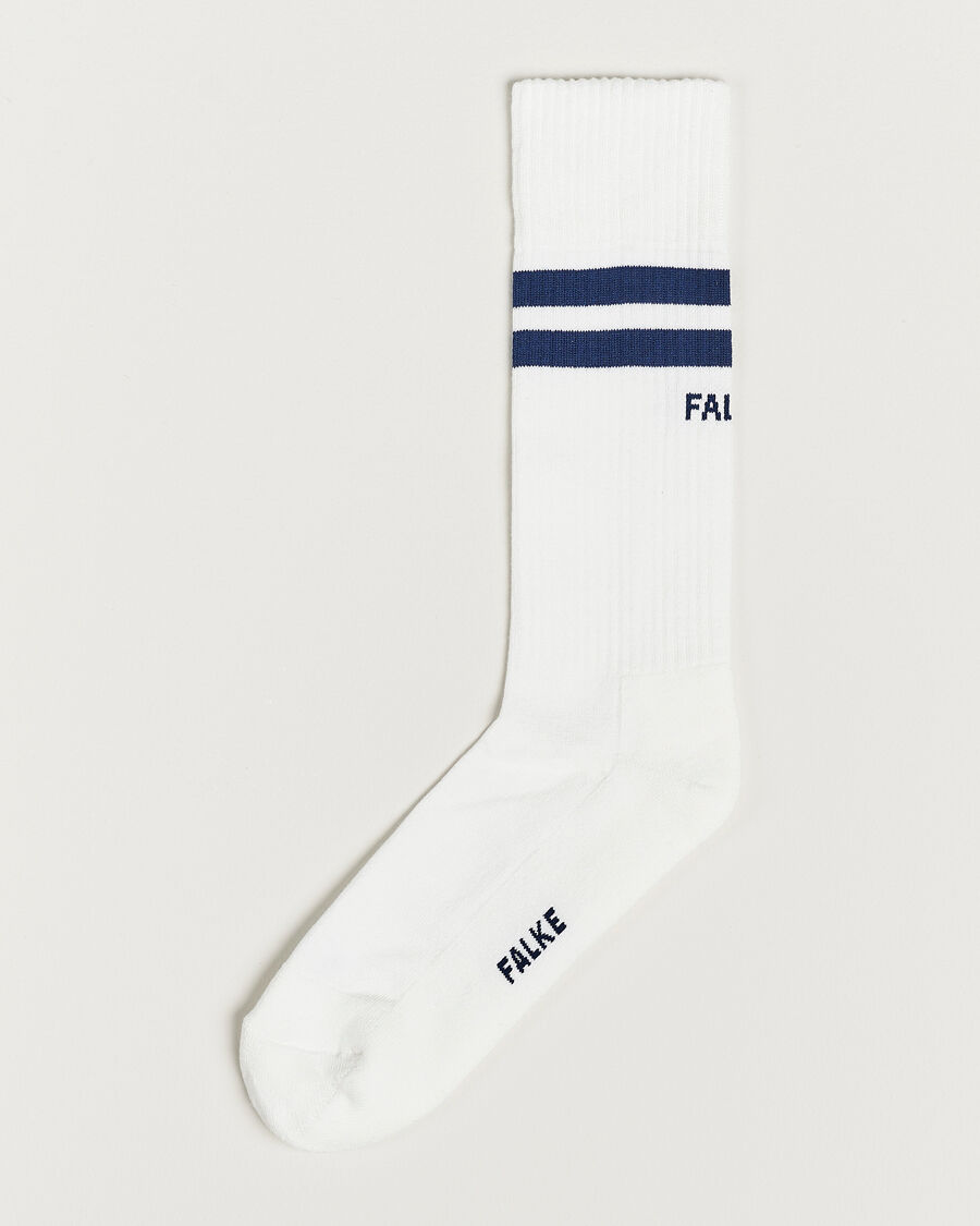 Falke Dynamic Tennis Sock White/Navy men 42-43 Hvid