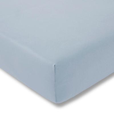 Spannbettlaken ESTELLA "Jersey-Stretch-Spannbetttuch", blau (wolke), B:100cm, Jersey-Elasthan, Obermaterial: 97% Baumwolle, 3% Elasthan, Bettlaken, Spannbettlaken, Der Maßanzug für die Matratze