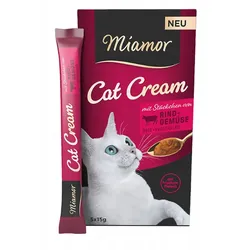 Miamor Paste mit Rindfleisch und Gemüse 5x15g