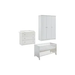 Babyzimmer 3er-Set  Thilo , weiß , Maße (cm): B: 392 H: 379