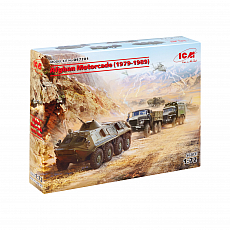 ICM - Afghan Motorcade (1979-1989) - Ural + ATZ-5-375 + BTR-60PB - 1:72 - 450 Teile 307229