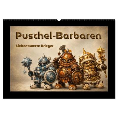 Puschel-Barbaren (Wandkalender 2027 DIN A2 quer), CALVENDO Monatskalender