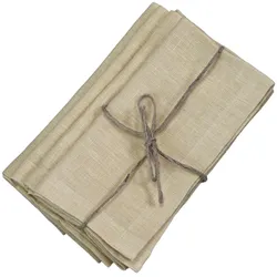 Chic Antique Servietten 4er-Set aus Leinen, L40/B40 cm, honig