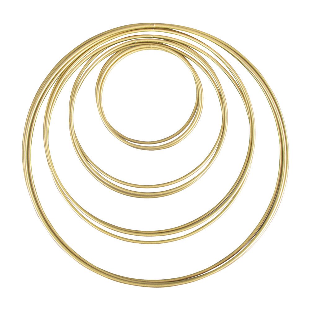 Rayher Metallringe-Set beschichtet gold 25211616