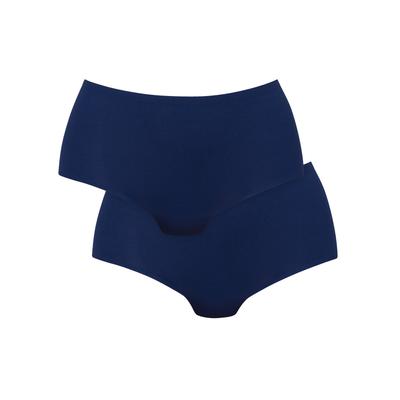 High-Waist-Panty ANITA "2er Pack High Waist Essentials", Damen, Gr. S/M, bunt (maritim blau), Obermaterial: 80% Polyamid PA. 20% Elasthan EL., Unterhosen
