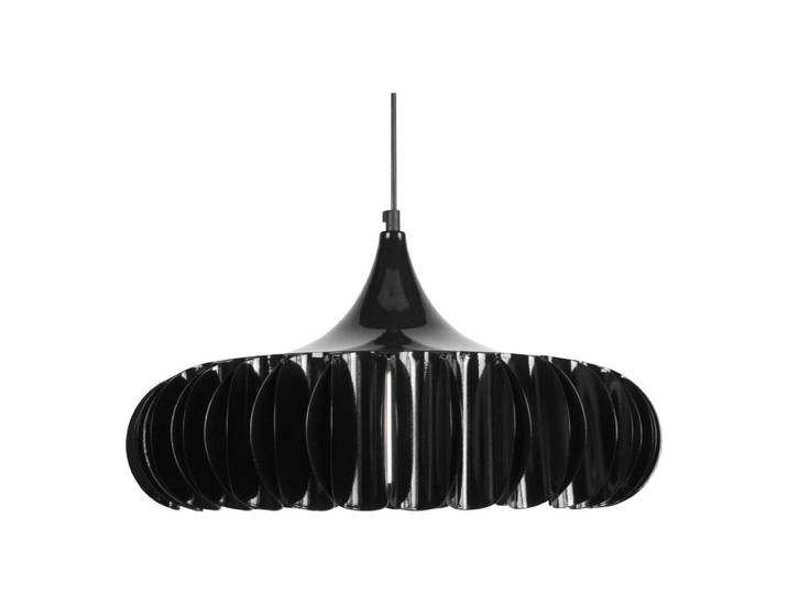 Suspension métal abat-jour noir