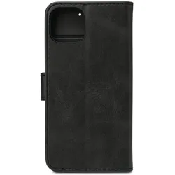 eSTUFF WALES iPhone 15 Wallet Cover. (Apple iPhone 15), Smartphone Hülle, Schwarz