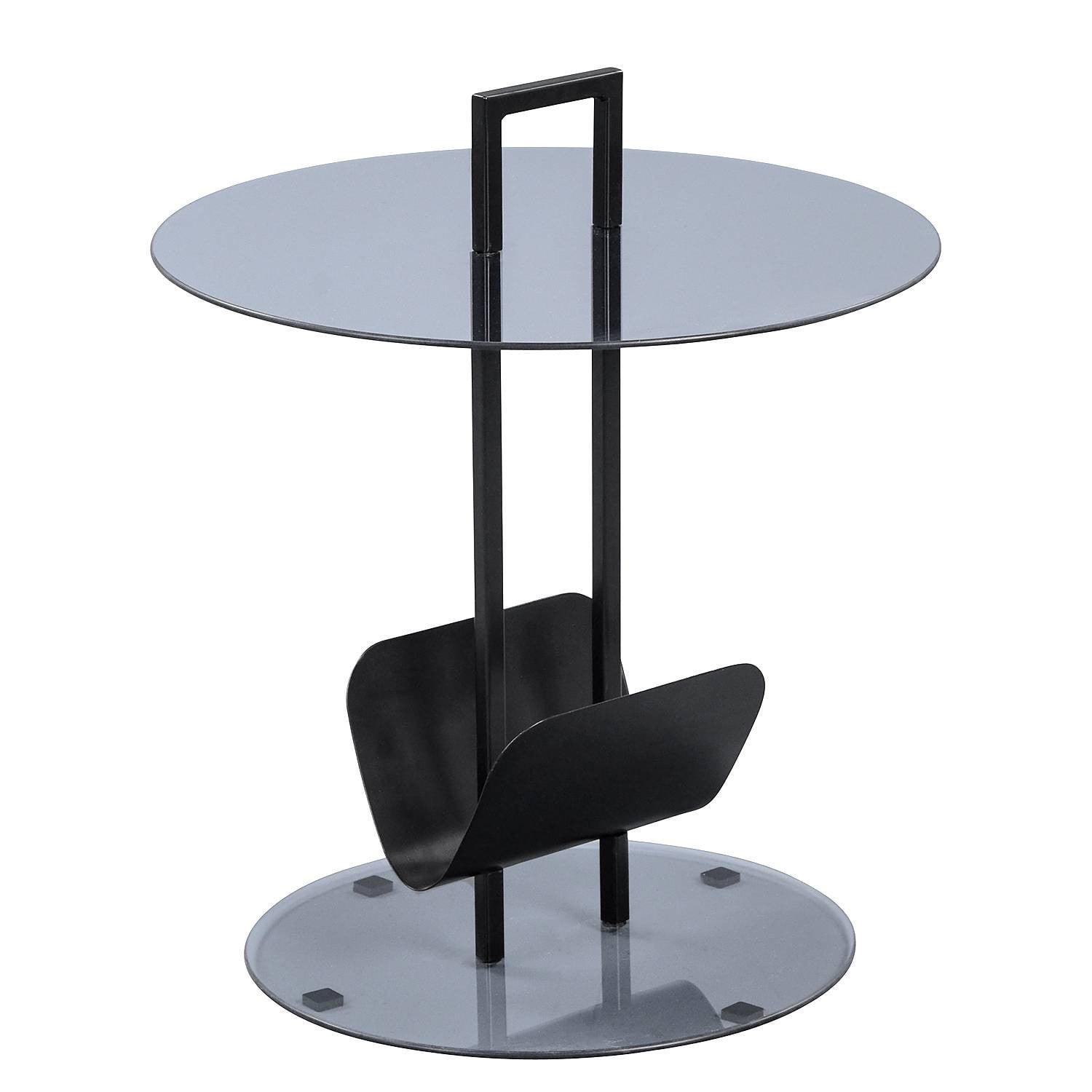 home24 Bijzettafel Mansonville zwart Ø 50 cm