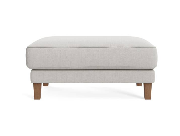 Hocker Avena cream Stoff/Holzfuss walnuss B 101 H 45 cm - Möbel Konfigurator: Traummöbel individuell zusammenstellen - Hocker
