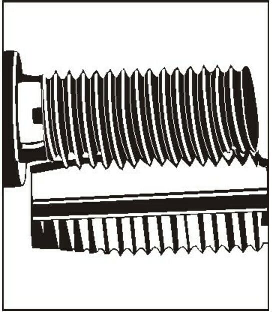 Gewindeeinsatz DIN 8140 Typ Stand.f.M8x1,25mm rostfr.Stahl 1,5xD 100 St.V-COIL ; VÖLKEL Threading Solutions (07311)