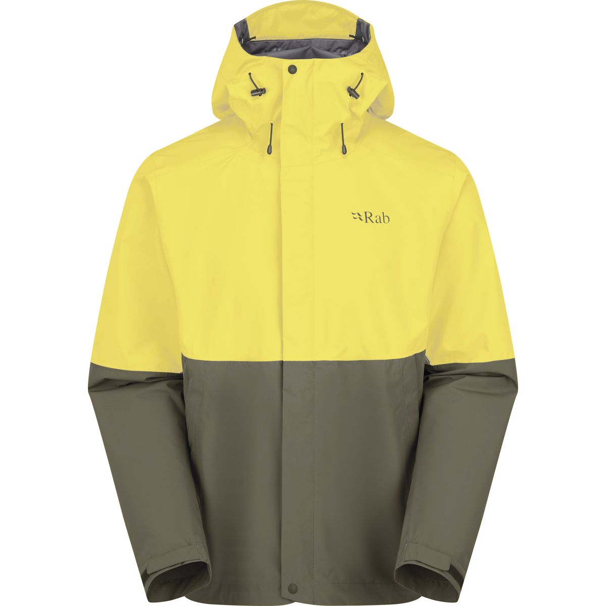 Rab Downpour Jacket pollen/army (PAR) M QWI-06-PAR-MED