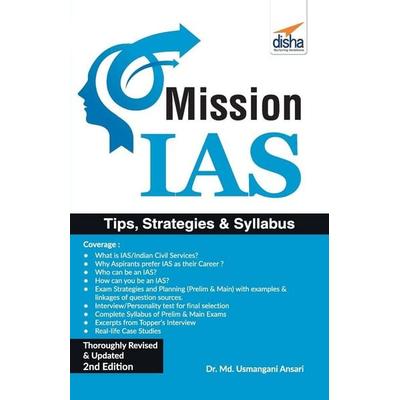 Mission IAS - Prelim/ Main Exam, Trends, How to prepare, Strategies, Tips & Detailed Syllabus 2nd Edition, Taschenbuch von Disha Experts, Disha