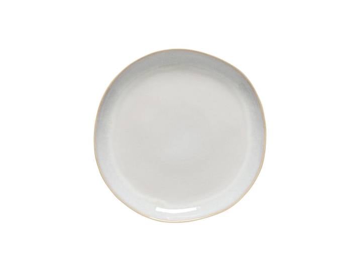 Costa Nova Speisetellerset Brisa, Perlmutt, Weiß Hochglanz, Keramik, 6-teilig, rund, Handmade in Europe, hitzebeständig, Essen & Trinken, Geschirr, Teller, Speiseteller