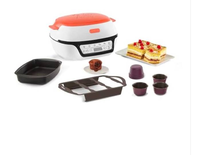 Cake Factory TEFAL: Grille-pâtisserie 6 programmes\, noir/orange