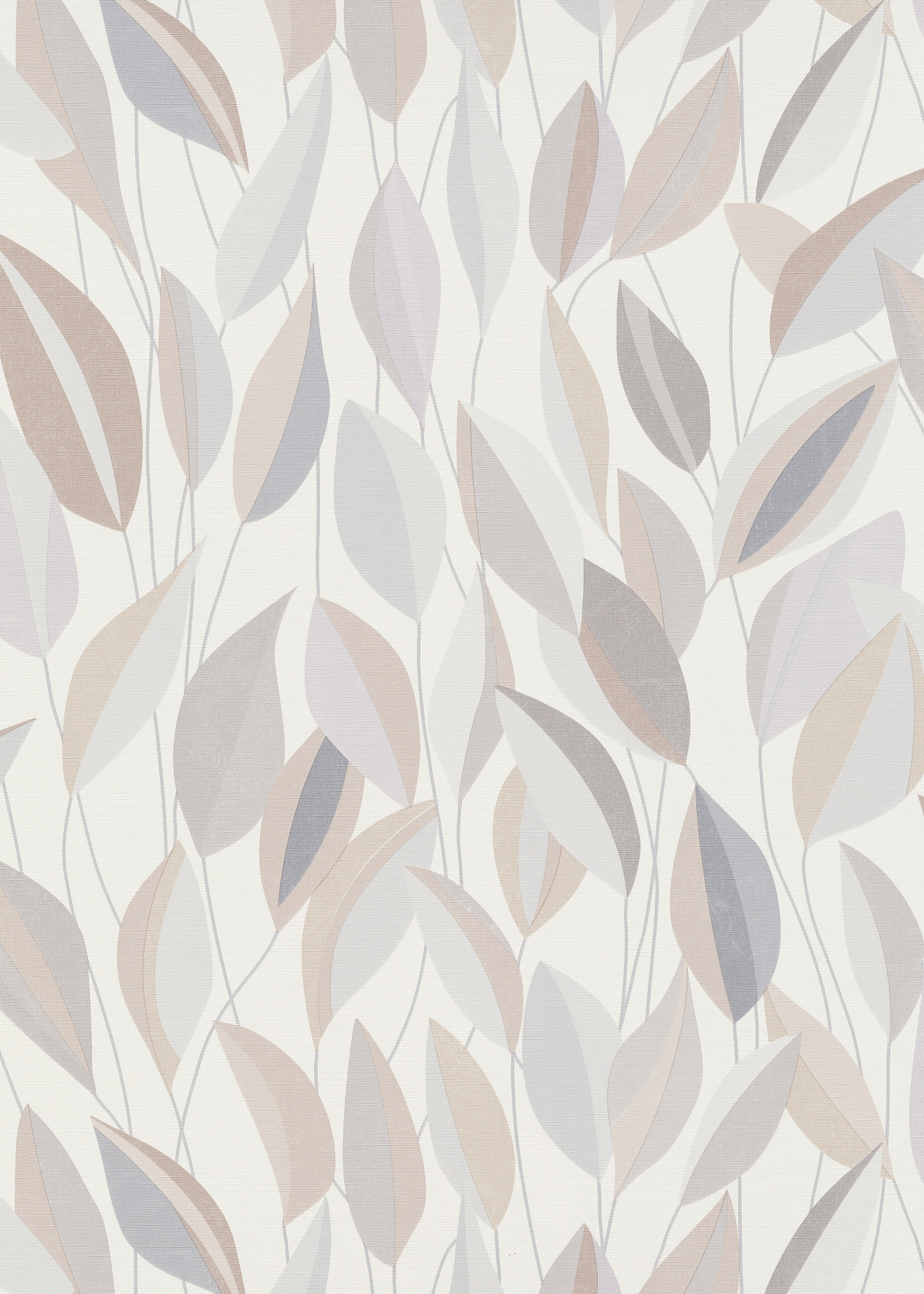 Vliestapete ERISMANN "Vliestapete FOLIAGE", grau (hellgrau), B:0,53m H:0,09m L:10,05m, Vlies, Tapeten, Vliestapete, Phthalate frei hellgrau B/L: 0,53m x 10,05m, Rollen: 1