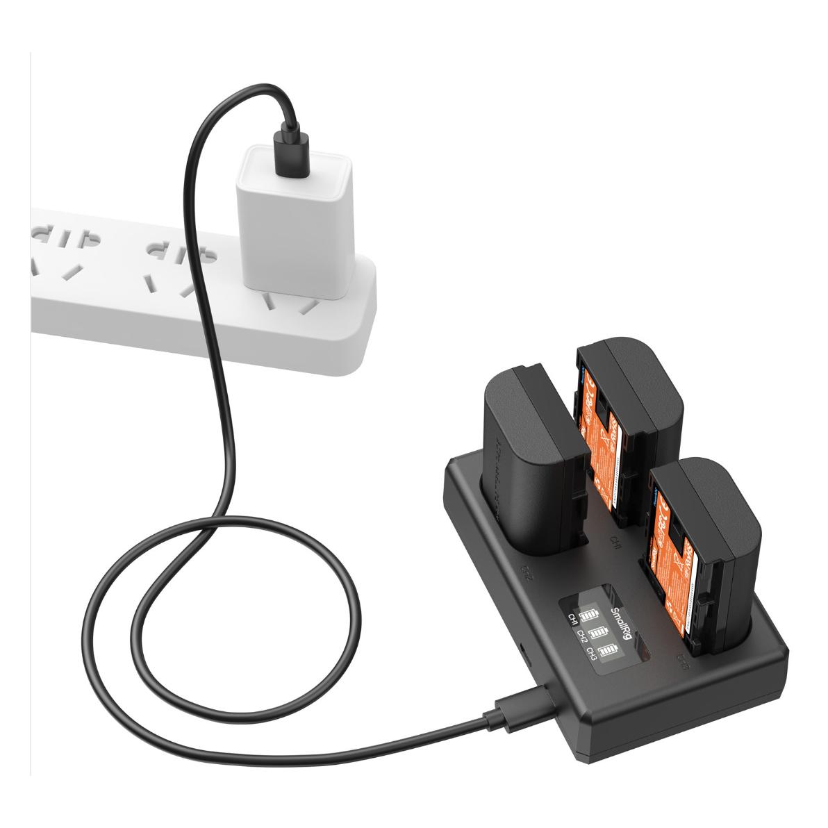 SmallRig SR6017 Camera Battery Kit For Canon LP-E6NH 6017 (Kamera Akku, Kamera Akku Ladegerät) (6017)