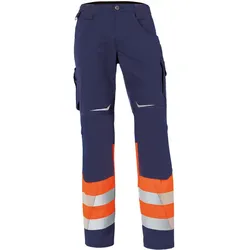 Warnschutz Bundhose "REFLECTIQ" Kl. 1 - 90 - orange/dunkelblau