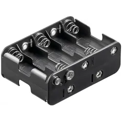Batteriehalter für 10x Mignon AA mit Druckknopfanschluss
