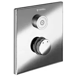 Schell Linus d-c-m Fertigmontageset 019190699 Frontplatte Messing chrom, CVD-Touch-Elektronik, für Mischwasser