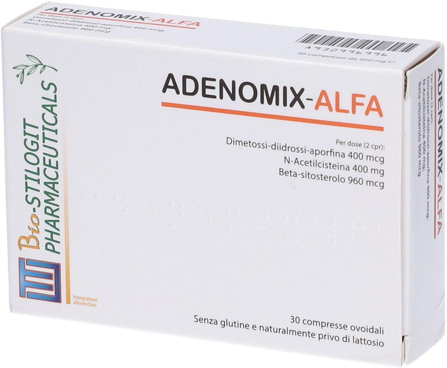 BIO + Stilogit, Adenomix Alfa, 30 Compresse