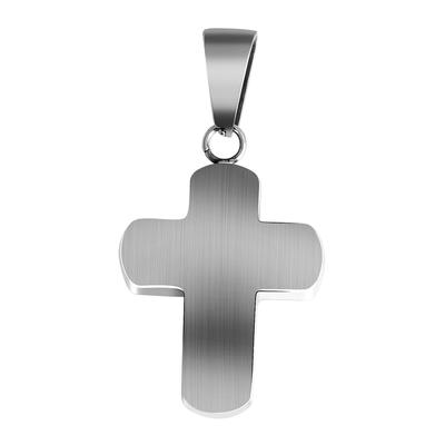 Kreuzanhänger AKZENT "Arnest, langlebig", silber (silberfarbig), Schmuckanhänger, Damen, Edelstahl