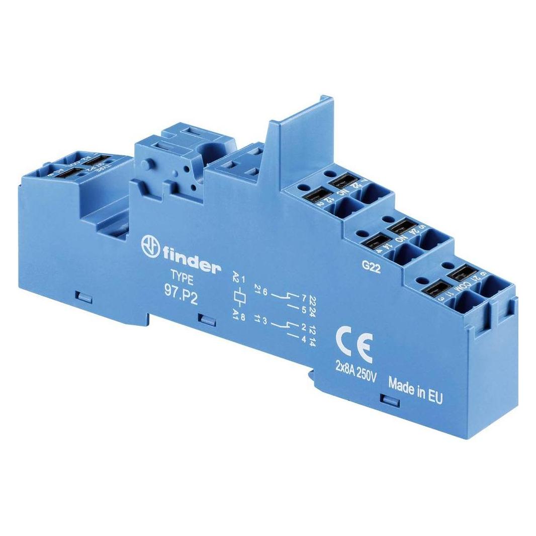 Finder Relaissockel 1 St. 97.P2 Serie 46, Serie 99, Serie 86 46.52, 99.02, 86 (97.P2)