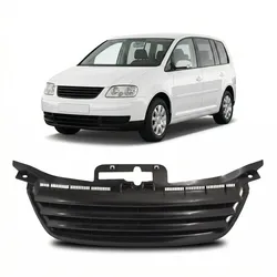 ohne Emblem Schwarz Kühlergrill passend für VW Touran 1T Caddy 2003-2006