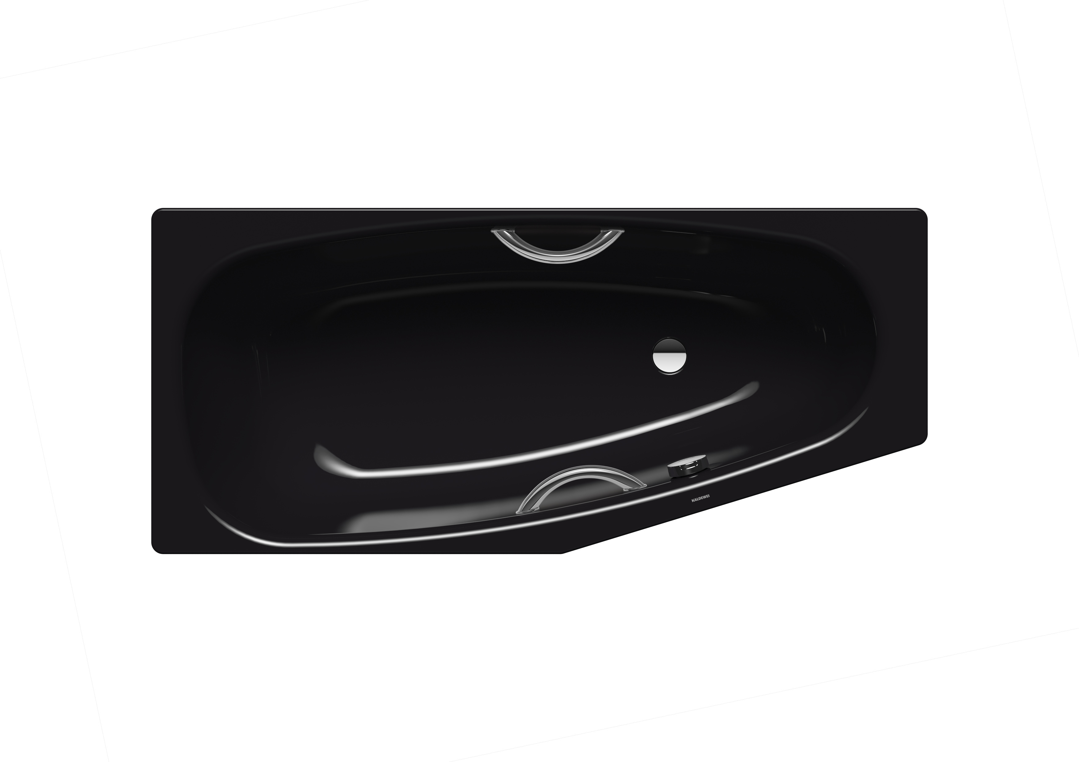 KALDEWEI Badewanne MINI RECHTS schwarz