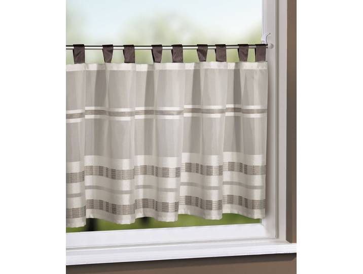 Panneaux HOMING Vicky Gr. 1, braun, B:140cm H:50cm, Polyester, Gardinen, Panneaux, Fertigschal