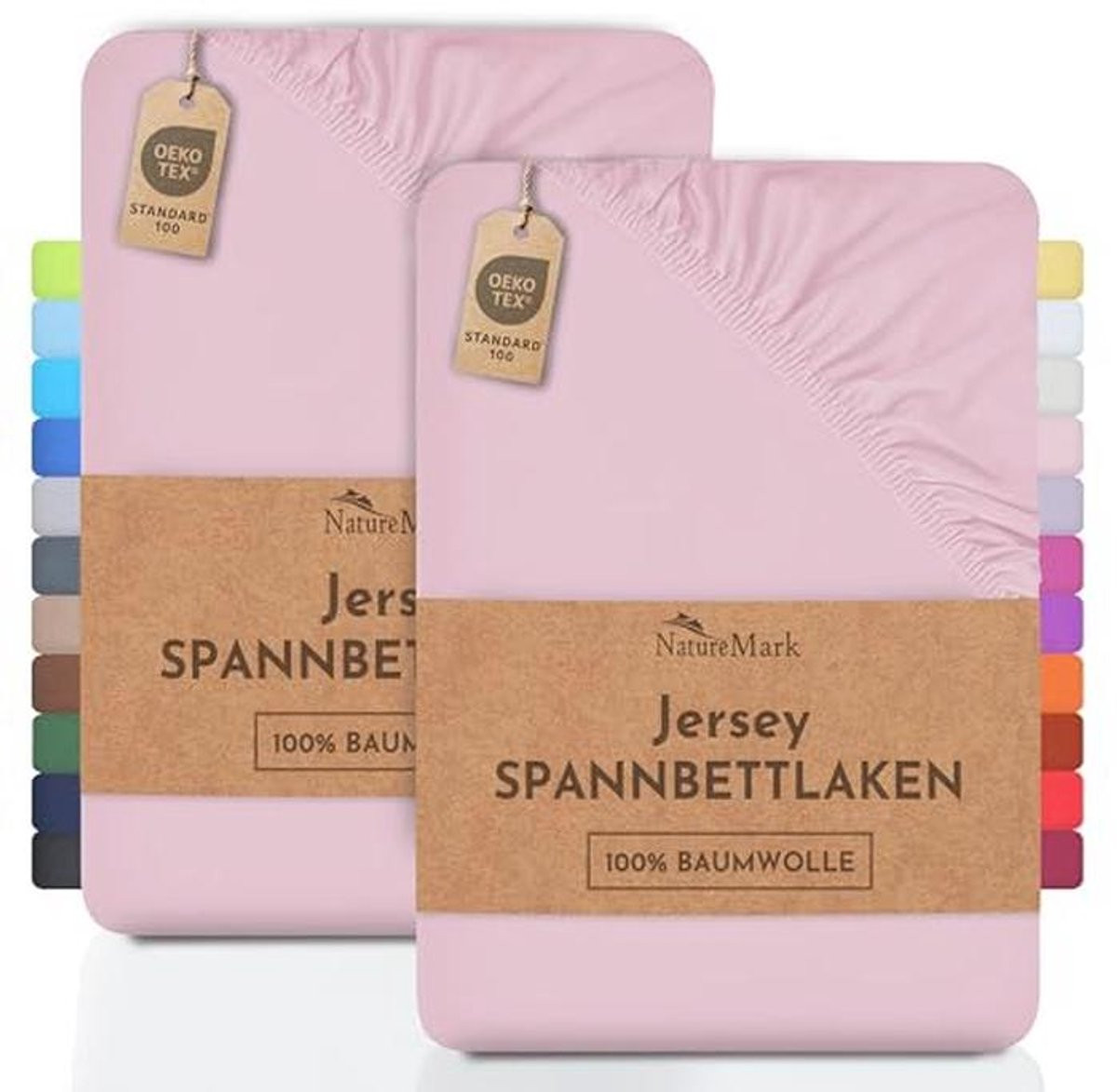 2-pack Jersey Hoeslakens van 100% Katoen
