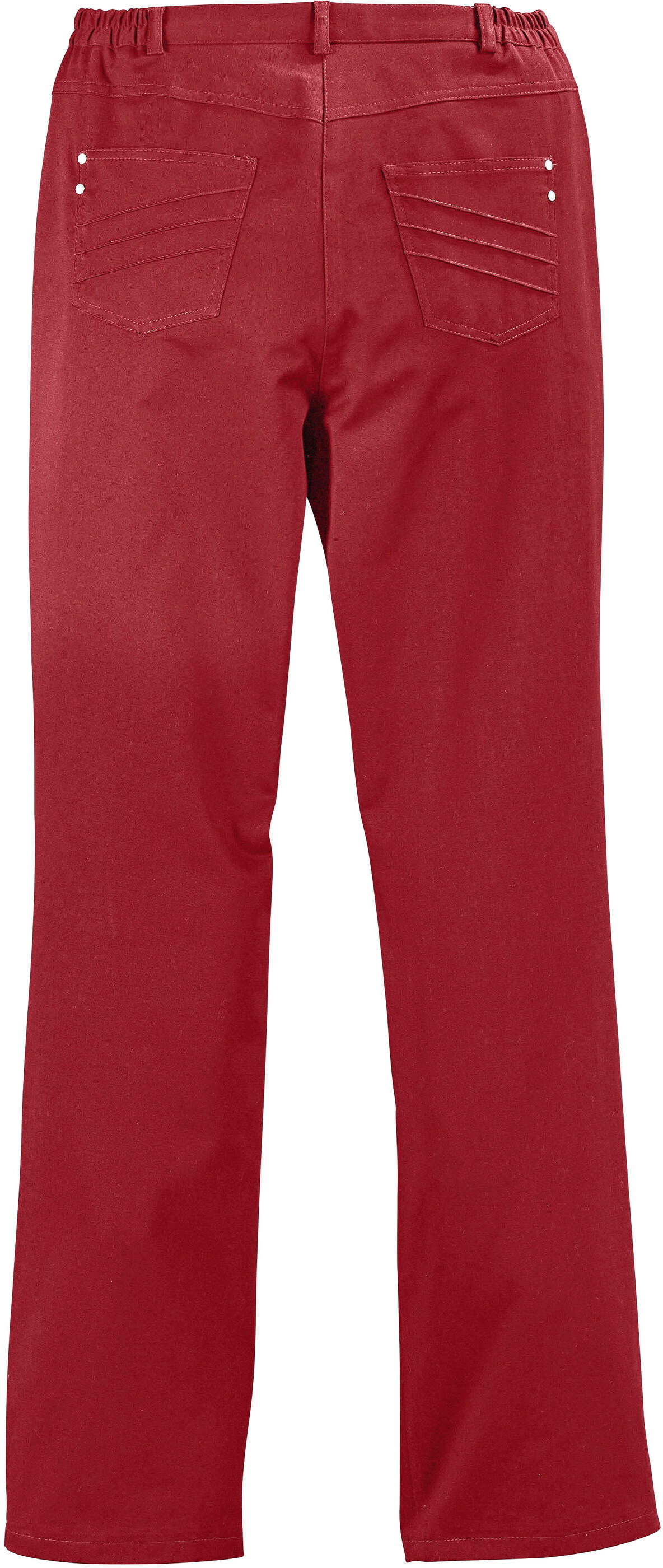 Stoffhose COSMA "Hose Funktionshose schmutzabweisend und knitterarm", Damen, Gr. 21, K-Gr, rot, Sportlich, gerade, Hosen Stoffhose