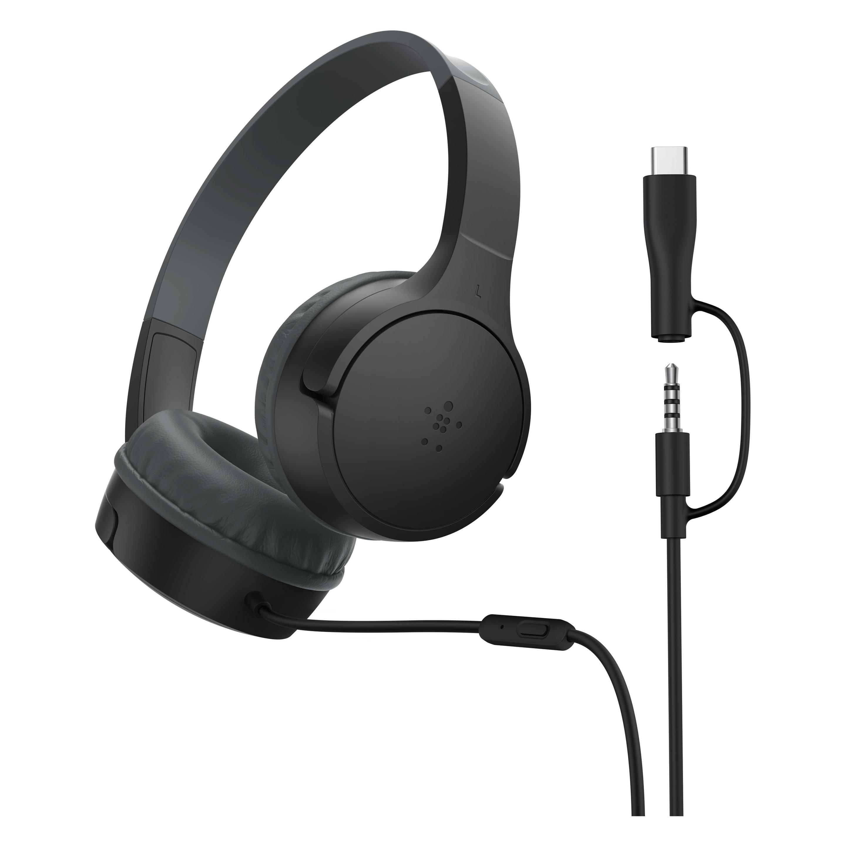 Belkin SoundForm Mini On-Ear Kinderkopfhörer mit Kabel (AUD010HQBK)